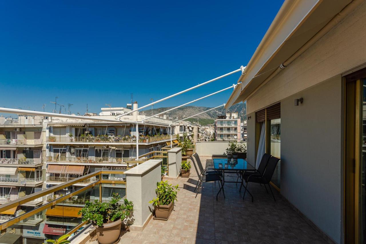 Appartement Cozy Seaside Penthouse With Sea & Mountain View. à Vólos Extérieur photo
